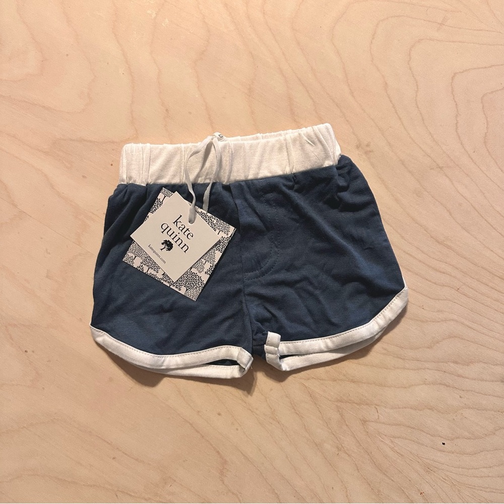 NWT Kate Quinn Retro Track Short - Slate Blue